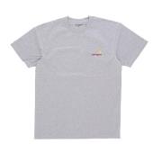 Carhartt Wip Script Tee Grå Heather Herr T-shirt Gray, Herr