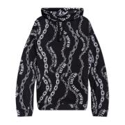 Versace Jeans Couture Sweatshirt med logotyp Black, Herr