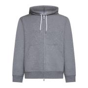 Brunello Cucinelli Mörkgrå Melange Hoodie Tröja Gray, Herr