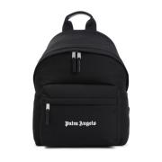 Palm Angels Svart Bucket Bag Ryggsäck Aw24 Black, Herr