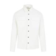 C.P. Company Vit Skjorta Aw24 Stilfull White, Herr