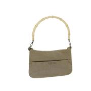 Gucci Vintage Pre-owned Canvas handvskor Beige, Dam