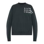 MM6 Maison Margiela Sweatshirt med logotyp Black, Dam