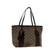 Gucci Vintage Pre-owned Canvas gucci-vskor Beige, Dam