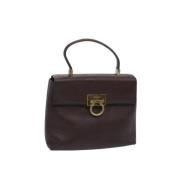 Salvatore Ferragamo Pre-owned Pre-owned Laeder handvskor Brown, Dam