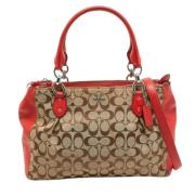 Coach Pre-owned Pre-owned Canvas totevskor Red, Dam