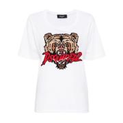 Dsquared2 Vita T-shirts och Polos White, Dam