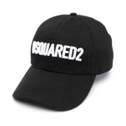 Dsquared2 Broderad Baseballkeps Svart Hatt Black, Herr