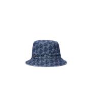 Michael Kors Fashionable Hat for Chic Look Blue, Dam