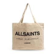 AllSaints Väska Underground type shopper Beige, Herr