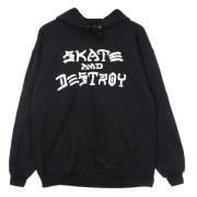 Thrasher Skate Destroy Hoodie Svart/Vit Black, Herr