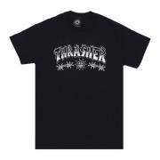 Thrasher Svart Barbed Wire Tee Kortärmad Black, Unisex