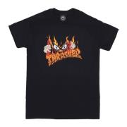 Thrasher Neckface Svart Herr T-shirt Black, Unisex