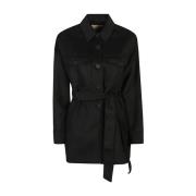 Twinset Svarta Jackor & Kappor Aw24 Black, Dam