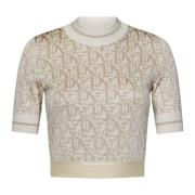 Palm Angels Beige Sweater Håll Dig Mysig Stilfull Beige, Dam