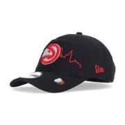 New Era Atlanta Hawks Böjd Skärmkeps Black, Unisex