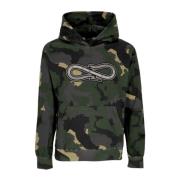 Propaganda Svart Baseball Hoodie med Camo Print Multicolor, Herr