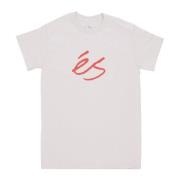 ES Script Tee Silver T-shirt Gray, Herr