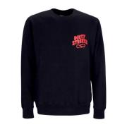 Propaganda Svart Crewneck Sweatshirt med Broderad Logotyp Black, Herr