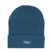 Propaganda Logo Beanie Hat Stretch Fabric Blue, Herr