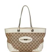 Gucci Vintage Pre-owned Canvas totevskor Beige, Dam