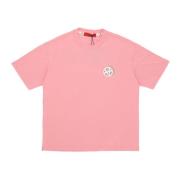 Acupuncture Emblem Logo Tee Shirt Mjuk Passform Pink, Herr