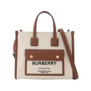 Burberry Vintage Pre-owned Bomull totevskor Beige, Dam