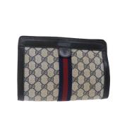 Gucci Vintage Pre-owned Canvas gucci-vskor Blue, Dam