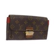 Louis Vuitton Vintage Pre-owned Belagd canvas plnbcker Brown, Dam