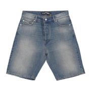 Iuter Regelbundna Denim Shorts Medium Blå Blue, Herr