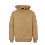 Drole de Monsieur Calligraphy Slogan Hoodie Brown, Herr