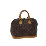 Louis Vuitton Vintage Pre-owned Canvas handvskor Brown, Dam