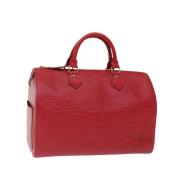 Louis Vuitton Vintage Pre-owned Laeder handvskor Red, Dam