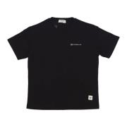 CAT Crew-Neck Logo T-Shirt Black, Herr