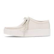 Clarks Vit Nubuck Moccasin Livsstil Sko White, Herr