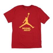 Jordan Miami Heat Basketboll T-shirt Röd Red, Herr