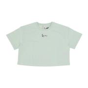 Karl Kani Essential Crop Tee Ljus Mint Green, Dam