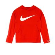 Nike Pojkars Lättvikts Huva Tröja Fleece Pullover Red, Herr