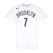 Nike Kevin Durant NBA Tee Brooklyn Nets White, Herr