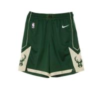 Nike Milwaukee Bucks Basketball Shorts Icon Edition Green, Herr