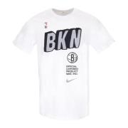 Nike Brooklyn Nets Block Tee Vit White, Herr