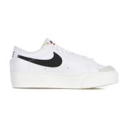 Nike Låg Plattforms Sneaker Dam Vit/Svart/Orange White, Dam