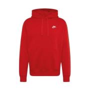 Nike Röd Hoodie för Män Red, Herr