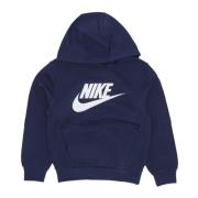 Nike Midnight Navy/White Sportswear Club Fleece Hoodie Blue, Herr