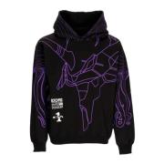 Octopus Evangelion 01 Lättvikts Hoodie Svart Black, Herr