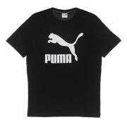 Puma Klassiskt Logotryck Svart T-shirt Black, Herr