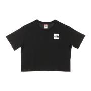 The North Face Svart Cropped Fin Tee Black, Dam