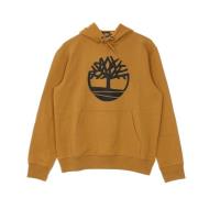 Timberland Kärnlogo Hoodie Svart Vete Brown, Herr