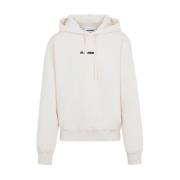 Jil Sander Dune Sweatshirt Hoodie White, Herr