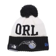 New Era Orlando Magic Pom Pom Beanie Hat White, Unisex